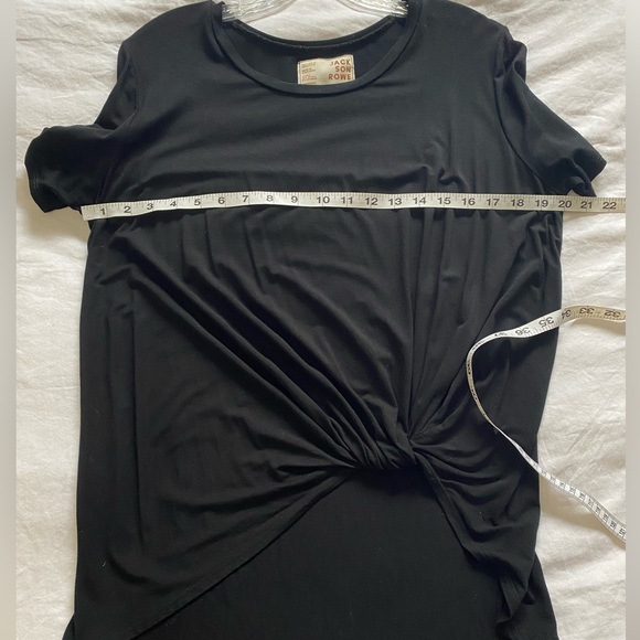 Jackson Rowe Black Knot Front Tee Shirt Size Small - Picture 4 of 5